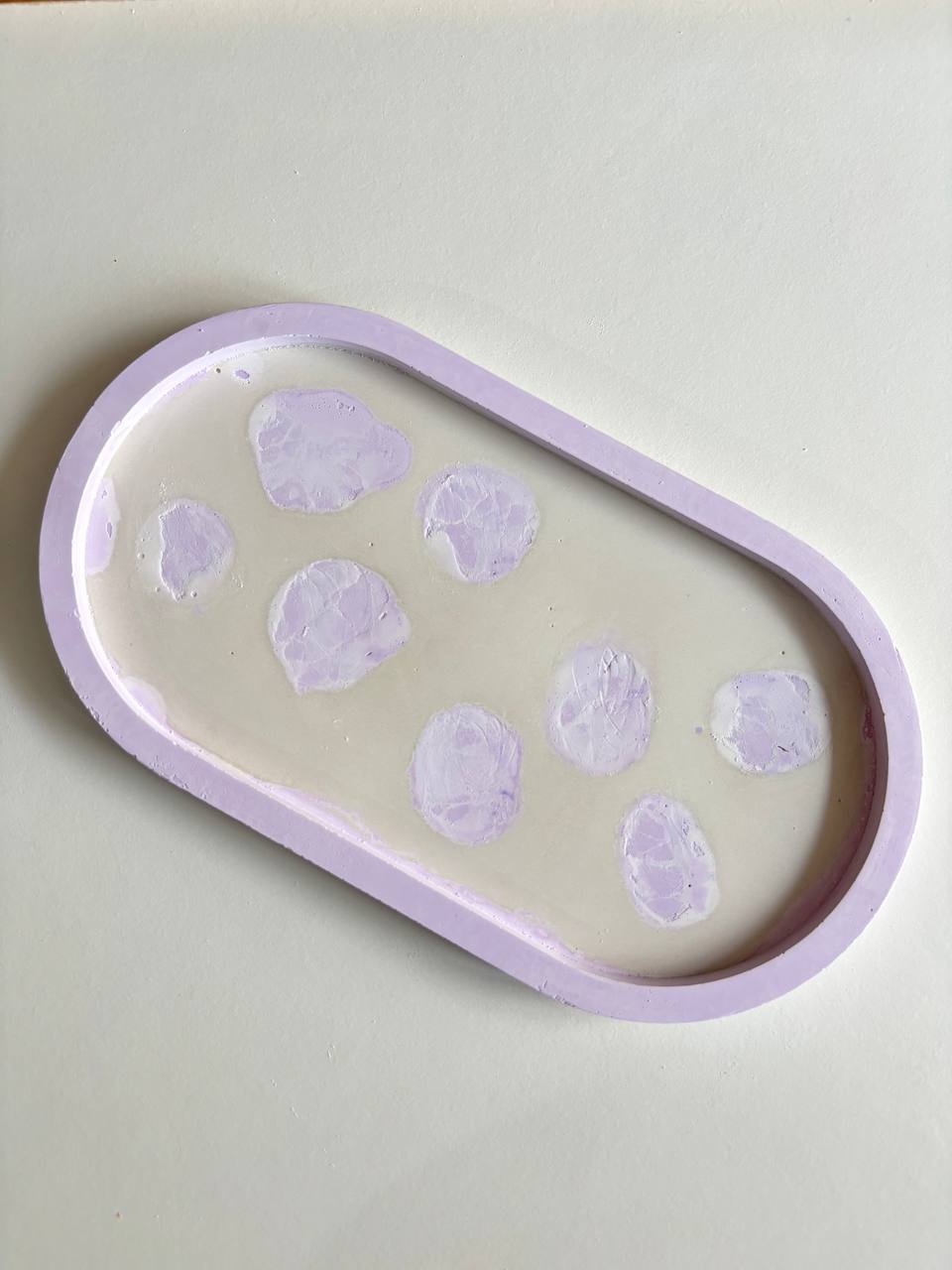 Lavender Love Trinket Tray — handmade trinket tray, 20.5 cm × 11.5 cm × 1 inch