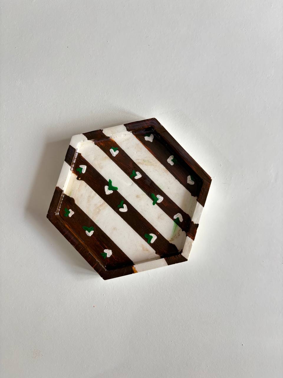 Rustic Garden Tray — handmade trinket tray, 11.5 cm × 10 cm × 1.3 inch